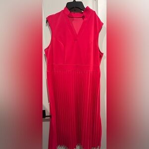 Elegant fusia pink Sleeveless Dress